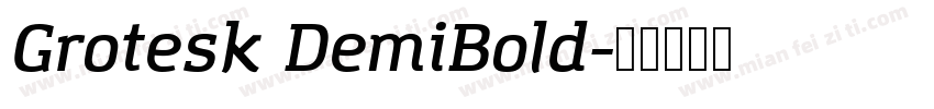 Grotesk DemiBold字体转换